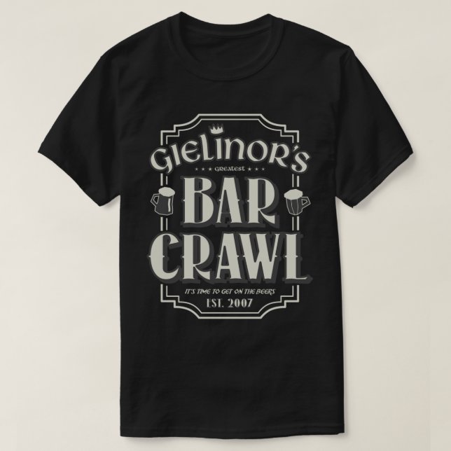 2007scape Bar Crawl OSRS T-Shirt (Design vorne)