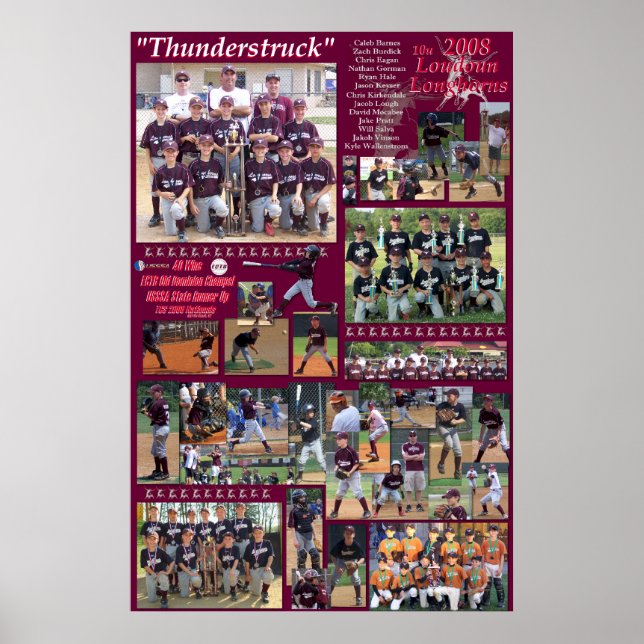2008 10u Loudoun Longhorns Poster (Vorne)