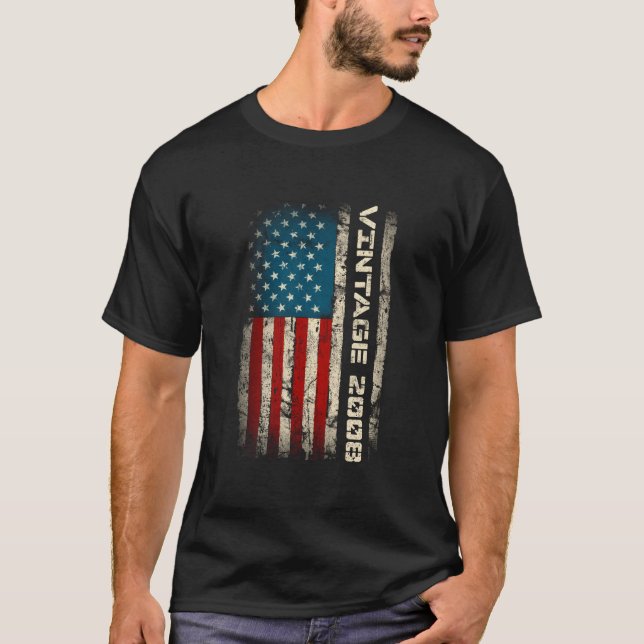 2008 15Th 15 Us Flag T-Shirt (Vorderseite)