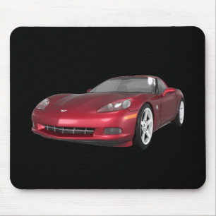 2008 Corvette: Sportwagen: Candy Apple Finish: Mousepad