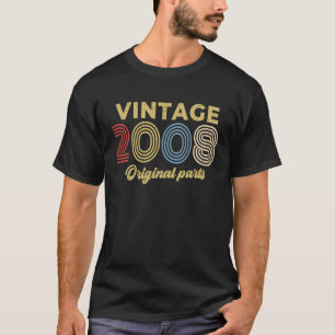 2008 Geburtstag Retro Geburtstag Vintage 2008 Orig T-Shirt