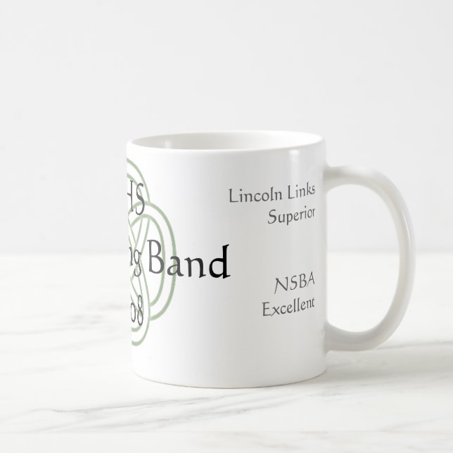2008 marschierendes Band-GedenkTasse Kaffeetasse (Rechts)