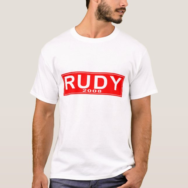 2008 Rot-Rudolph Giuliani T - Shirt (Vorderseite)