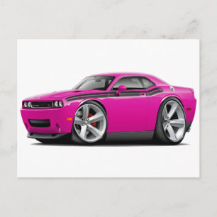 2009-11 Challenger RT Fuschia-Black Car Postkarte