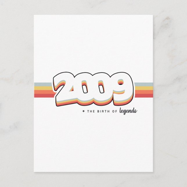 2009 Die Geburt von Legenden Postkarte (Vorderseite)