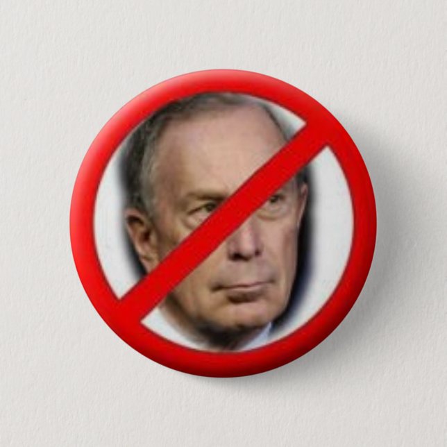 2009 NY Bürgermeister Anti-Bloomberg Pin Button (Vorderseite)