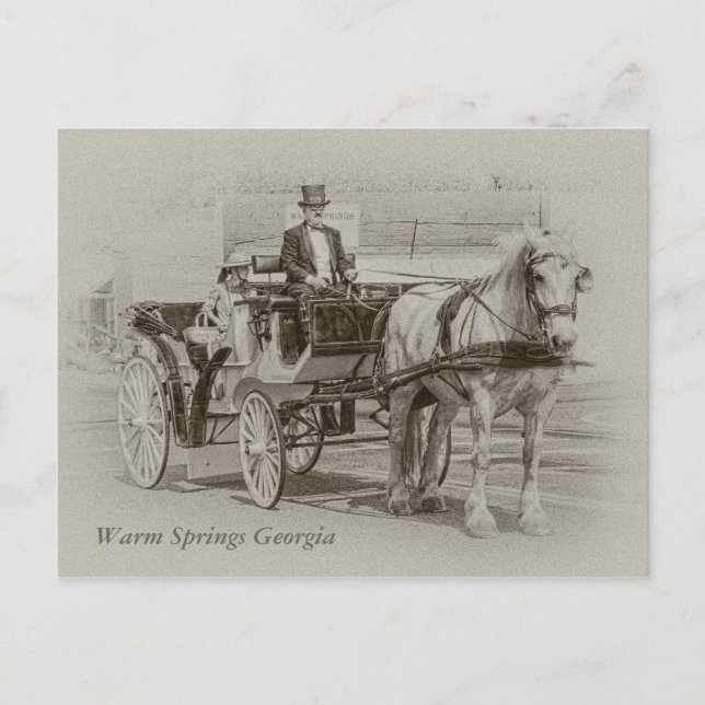 2009 oder 1909?, Warm Springs Georgia Postkarte (Vorderseite)