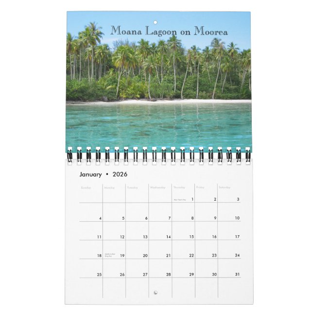 2009 Tahiti-Kalender - kleines 7x11 Kalender (Jan 2026)