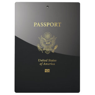 [200] American Passport Cover Klemmbrett