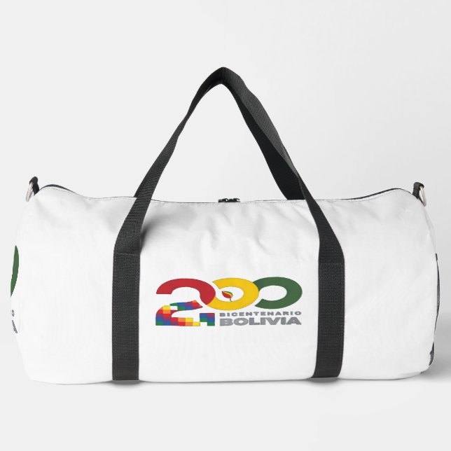 200 años bicentenario de Bolivia Duffle Bag (Vorderseite)