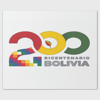200 años bicentenario de Bolivia Geschenkpapier