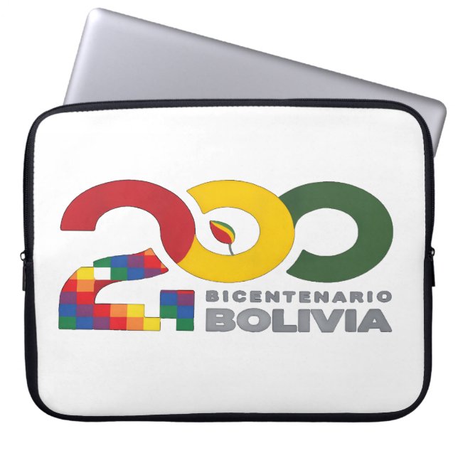 200 años bicentenario de Bolivia Laptopschutzhülle (Vorderseite)