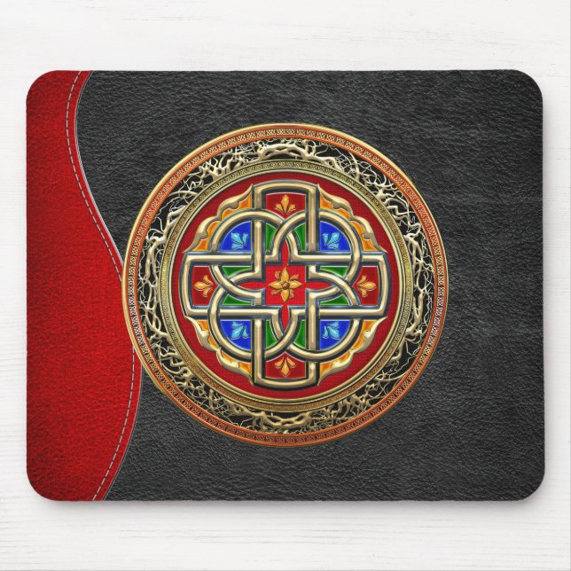 [200] Celtic Cross [Gold+Enamel] Mousepad (Vorne)