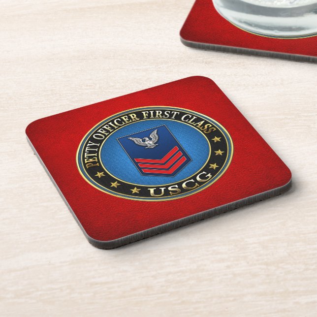 [200] CG: Petty Officer First Class (PO1) Untersetzer (Linke Seite)