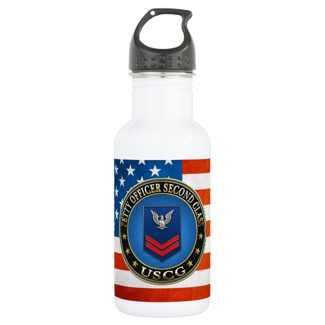 [200] CG: Petty Officer Second Class (PO2) Trinkflasche (Vorderseite)