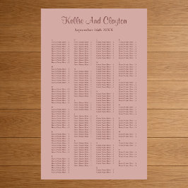 200 Cinnamon Rose Einfache Hochzeitskarte Poster