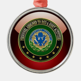 [200] DOD & Joint Activities DUI Special Edition Silbernes Ornament