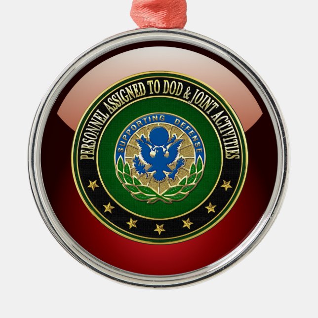 [200] DOD & Joint Activities DUI Special Edition Silbernes Ornament (Vorne)