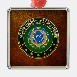 [200] DOD & Joint Activities DUI Special Edition Silbernes Ornament