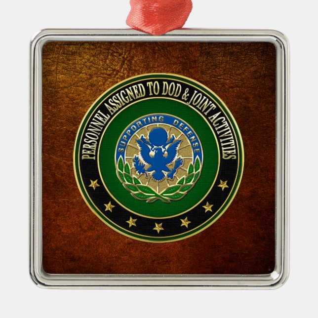 [200] DOD & Joint Activities DUI Special Edition Silbernes Ornament (Vorne)