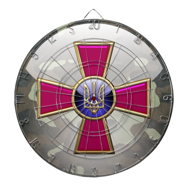 [200] Emblem der ukrainischen Streitkräfte Dartscheibe (vorne)