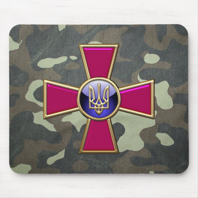 [200] Emblem der ukrainischen Streitkräfte Mousepad (Vorne)