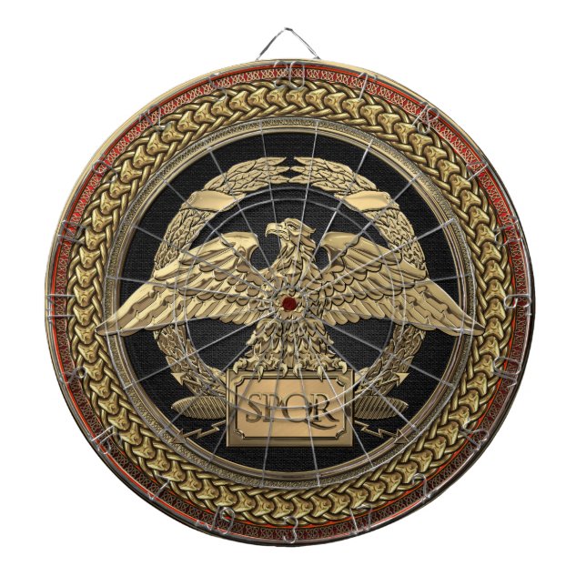 [200] Goldrömischer Kaiseradler auf Goldmedaille Dartscheibe (vorne)