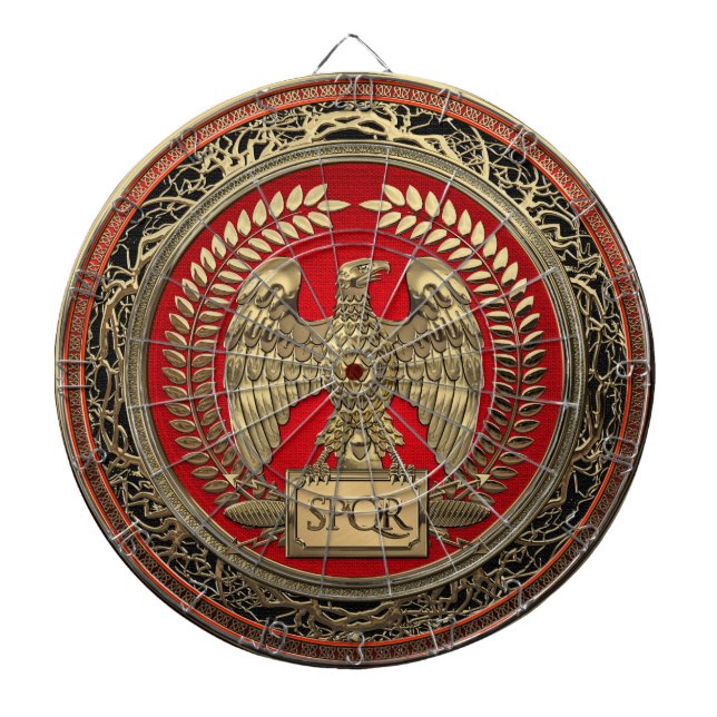 [200] Goldrömischer Kaiseradler Dartscheibe (vorne)