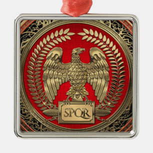 [200] Goldrömischer Kaiseradler Ornament Aus Metall