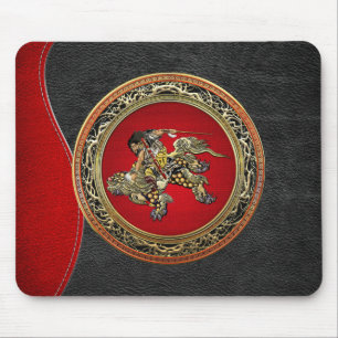 [200] Hokusai - Shoki Riding Shishi Lion Mousepad