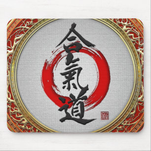 [200] Japanische Kalligraphie - Aikido Mousepad