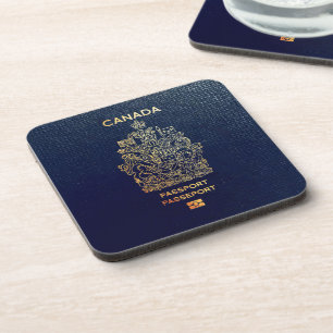 [200] Kanadischer Passport Getränkeuntersetzer