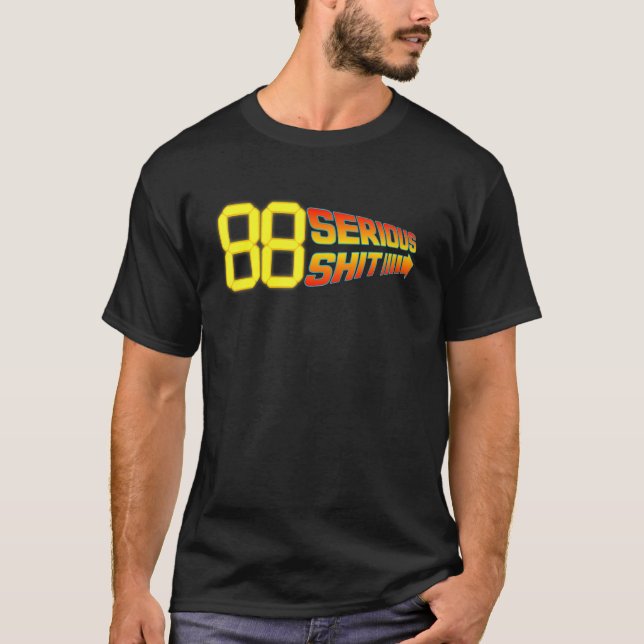200 km/h BTTF-Design T-Shirt (Vorderseite)