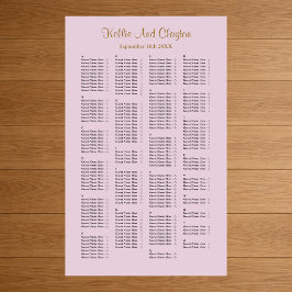 200 Lila Hochzeitssitzkarte Poster