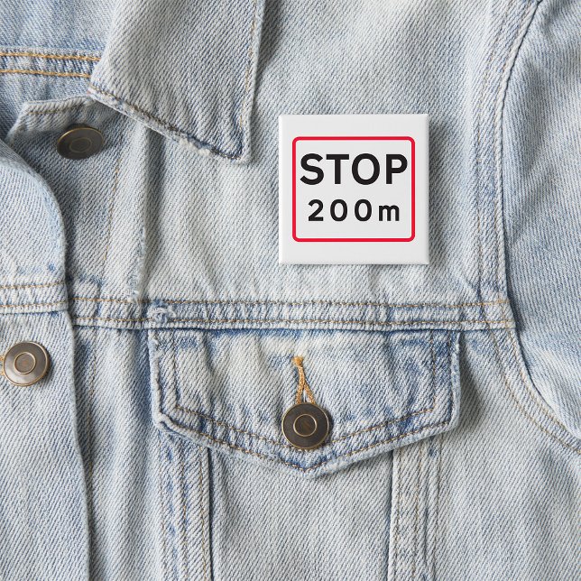 200 m lange Haltestelle für die Verkehrswarnung Button (Von Creator hochgeladen)
