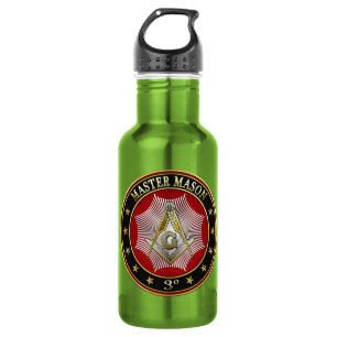 [200] Master Mason - 3rd Degree Square & Compasses Edelstahlflasche