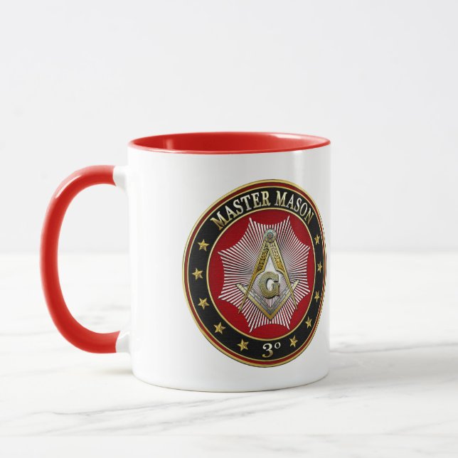 [200] Master Mason - 3rd Degree Square & Compasses Tasse (Links)