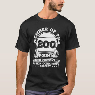 200-Pfund-Bank-Drucklasttrainer T-Shirt