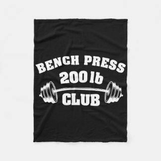 200 Pfund Bankdrücken Club Fitnessstudio Gewichthe Fleecedecke