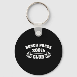 200 Pfund Bankdrücken Club Fitnessstudio Gewichthe Schlüsselanhänger