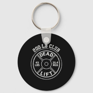200 Pfund Dead Lift Club Krafttraining Pow Schlüsselanhänger