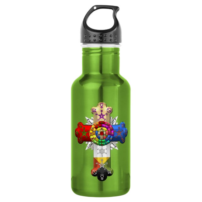 [200] Rosy Cross (Rose Croix) Trinkflasche (Vorderseite)