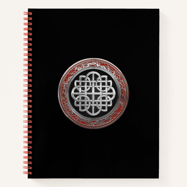 [200] Sacred Celtic Silver Knot Cross Notizbuch (Vorderseite)