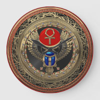 [200] Sacred Gold Egyptian Winged Scarab mit Ankh