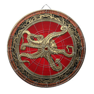 [200] Sacred Gold Octopus in Defensive Posture Dartscheibe