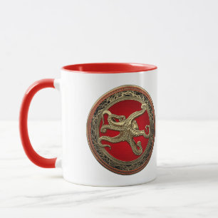 [200] Sacred Gold Octopus in Defensive Posture Tasse