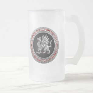 [200] Sacred Silver Griffin Mattglas Bierglas