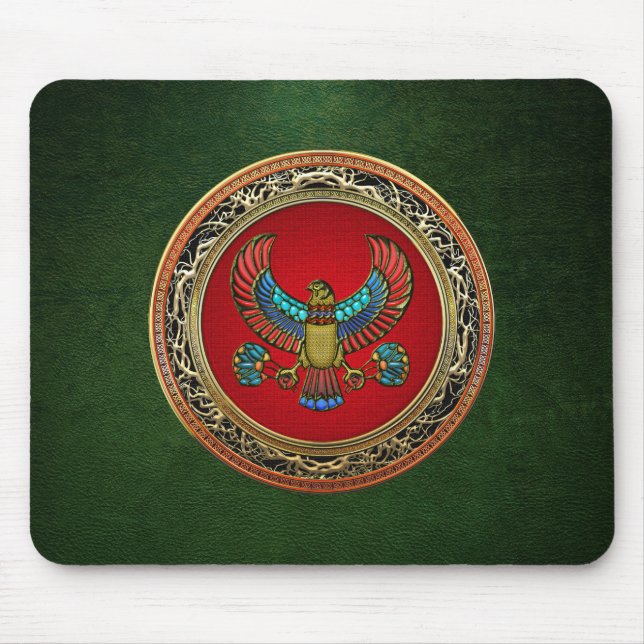 [200] Schatztruve: Ägyptischer Falken Mousepad (Vorne)