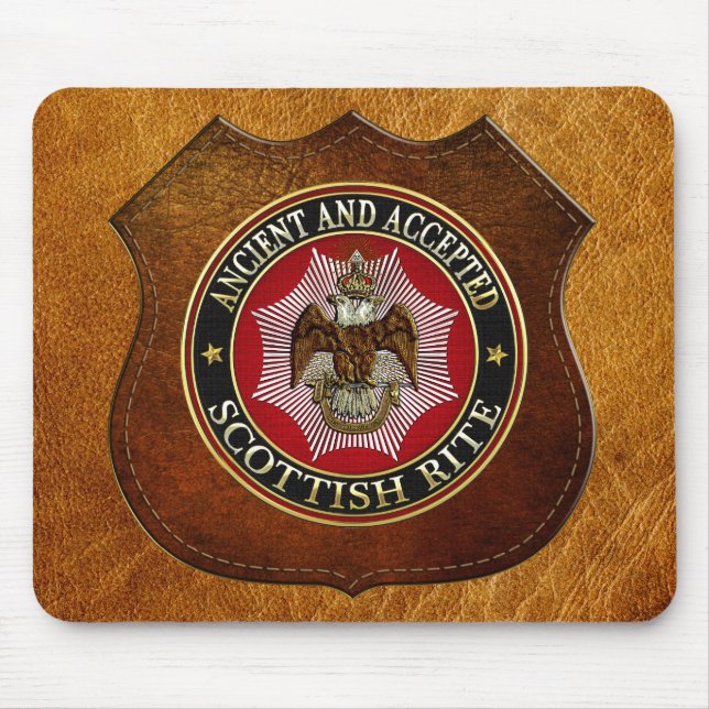 [200] Schottischer Rite Doppelkopfadler Mousepad (Vorne)