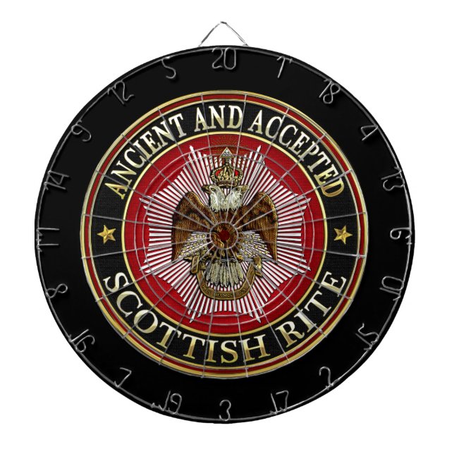 [200] Schottischer Ritus Doppeladler Dartscheibe (vorne)